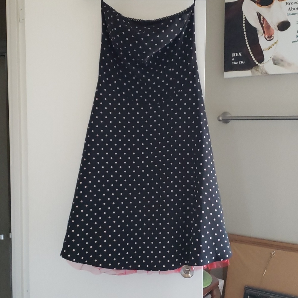 Ruby Rox Strapless Polka Dot Dress Size 13